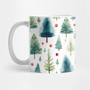 Christmas watercolor pattern #3 Mug